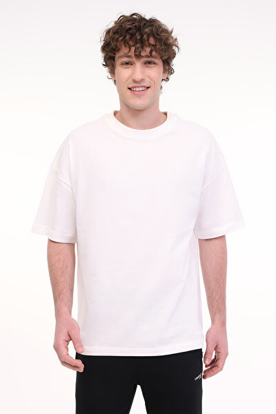 Lumberjack MB ROS 11HS113 5FX KIRIK BEYAZ Erkek Kısa Kol T-Shirt
