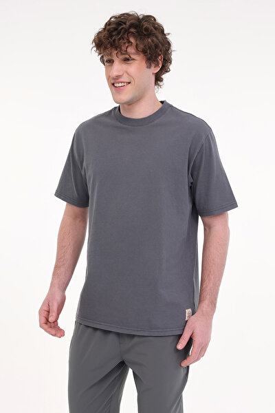 Lumberjack MB C NECK 11BS38 5FX Gri Erkek Kısa Kol T-Shirt