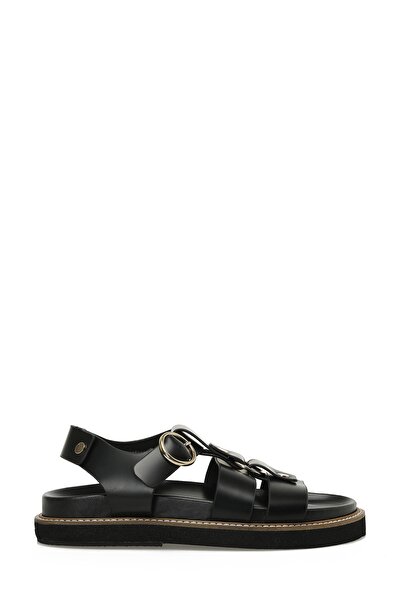 Nine West HERMON 5FX Siyah Kadın Kalın Taban Sandalet