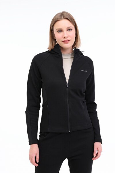 Lumberjack WL MILA 18CT321 5FX Siyah Kadın Eşofman Üstü