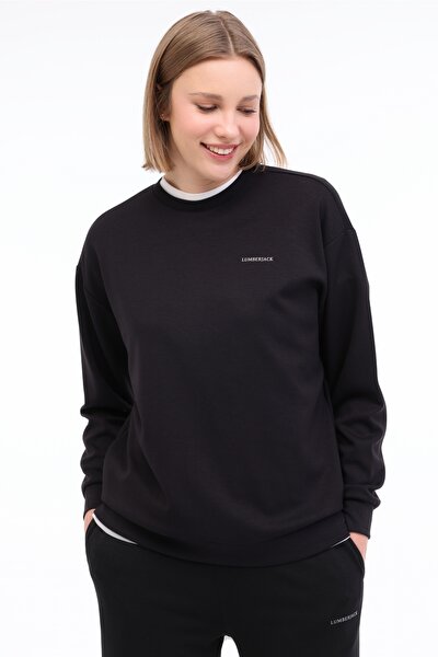 Lumberjack WL GAIL 16BT230 5FX Siyah Kadın Sweatshirt