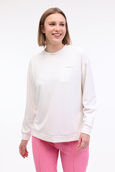 Lumberjack WL GAIL 16BT230 5FX Ekru Kadın Sweatshirt