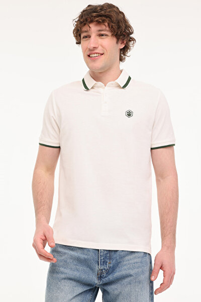 Lumberjack MB BTS203 POLO TSH 5FX Beyaz Erkek Kısa Kol T-Shirt
