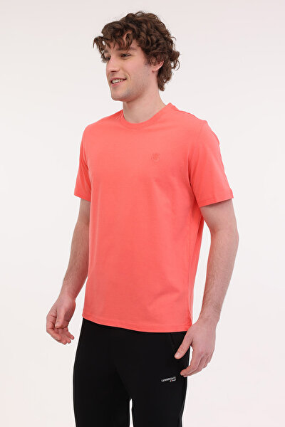 Lumberjack MB CT102 C NK T-SH 5FX CORAL Erkek Kısa Kol T-Shirt