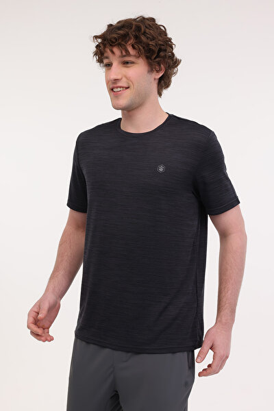 Lumberjack MB CT1328 MLN T-SH 5FX ANTRASIT MULINE Erkek Kısa Kol T-Shirt