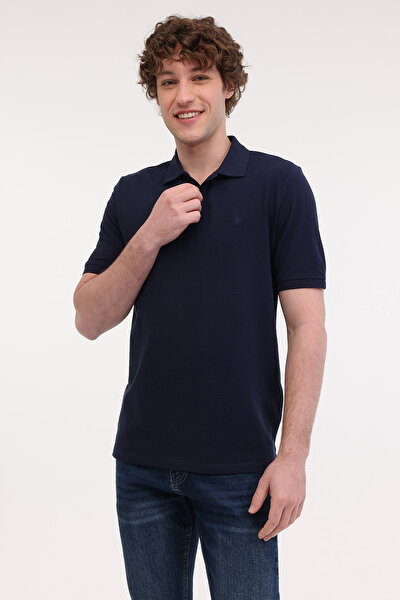 Lumberjack MB CT953 POLO T-SH 5FX Lacivert Erkek Kısa Kol T-Shirt