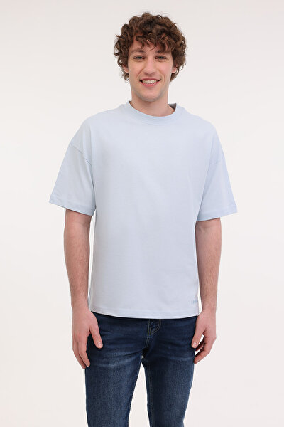 Lumberjack MB ROS 11HS113 5FX Mavi Erkek Kısa Kol T-Shirt