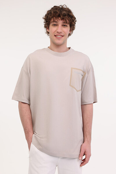 Lumberjack ML STAR 11OTD1-26 5FX Taş Rengi Erkek Kısa Kol T-Shirt