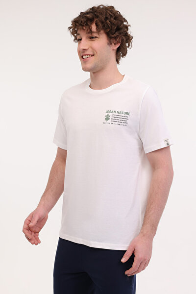 Lumberjack ML RENAS 11TRV16 5FX Ekru Erkek Kısa Kol T-Shirt