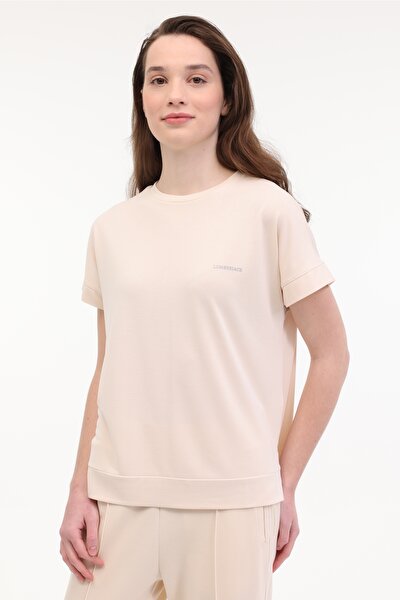 Lumberjack WL REGINA 11LYG33 5FX Bej Kadın Kısa Kol T-Shirt