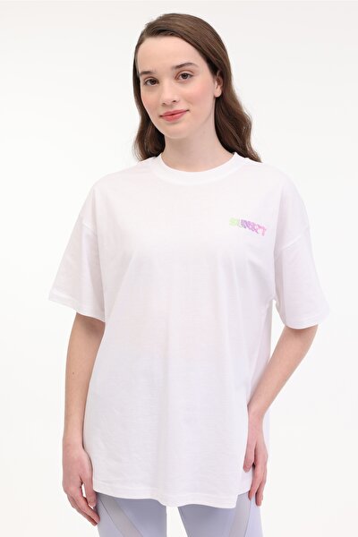 Lumberjack WL MOIRA 11F212 5FX Beyaz Kadın Kısa Kol T-Shirt