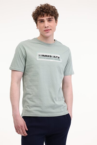 Lumberjack ML ASAHI 11TRV26 5FX Yeşil Erkek Kısa Kol T-Shirt