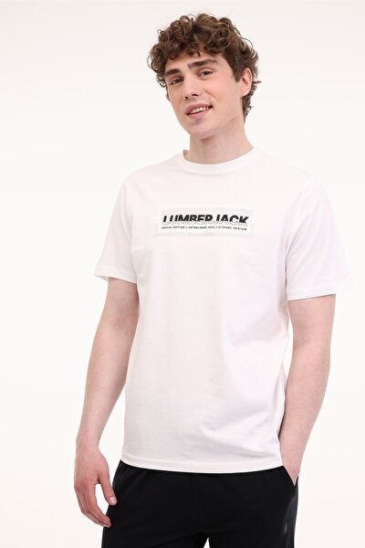 Lumberjack ML ASAHI 11TRV26 5FX Beyaz Erkek Kısa Kol T-Shirt