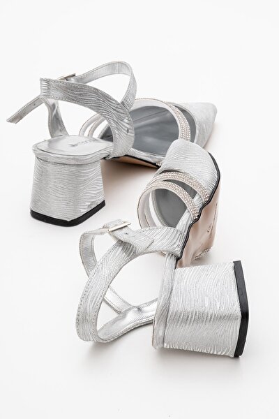 Ccway Siyah Ccway Taşlı Kadın Topuklu Ayakkabı