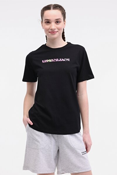 Lumberjack WL VENUS 11MD1052 5FX Siyah Kadın Kısa Kol T-Shirt