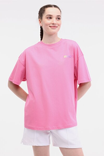 Lumberjack WL MOIRA 11F212 5FX Pembe Kadın Kısa Kol T-Shirt