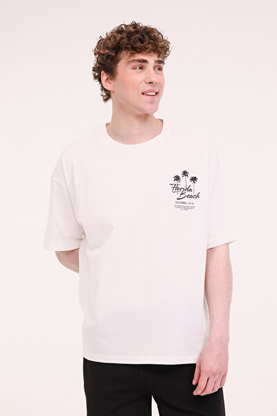 Lumberjack ML GETA 11HL112 5FX Beyaz Erkek Kısa Kol T-Shirt