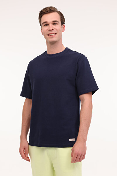Lumberjack ML JASPER 11URB1064 5FX İndigo Erkek Kısa Kol T-Shirt