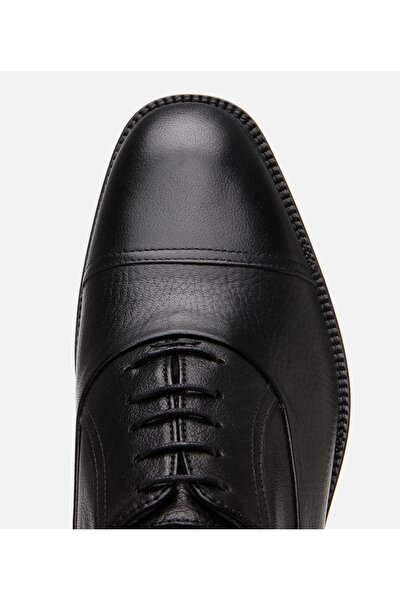 Hotiç Erkek Deri Siyah Bağcıklı Şık Klasik Ayakkabı - Görsel 4