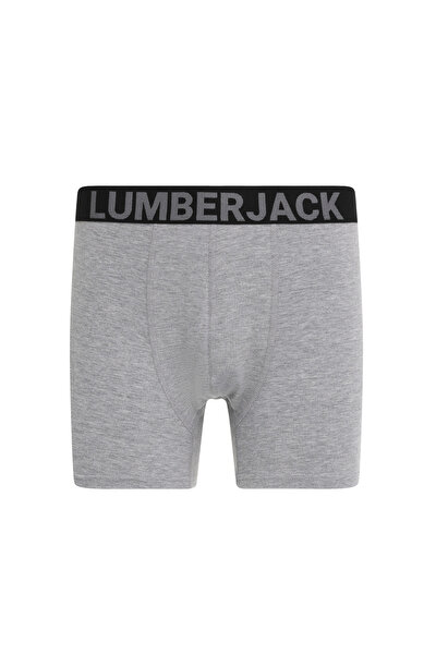 Lumberjack MB MEL 3LU 30PN10 5FX A GRI MEL Erkek Boxer