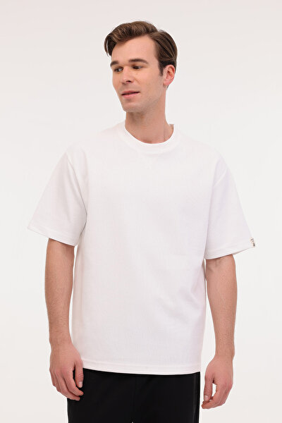 Lumberjack ML NECK 11BS60 5FX Ekru Erkek Kısa Kol T-Shirt