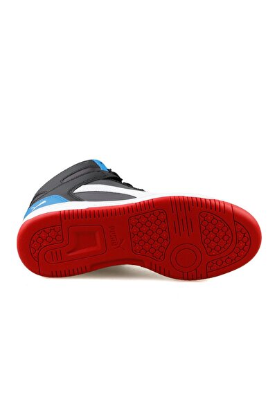 Puma 370486 Rebound Layup SL Jr Spor Ayakkabı Siyah-Mavi - Görsel 5