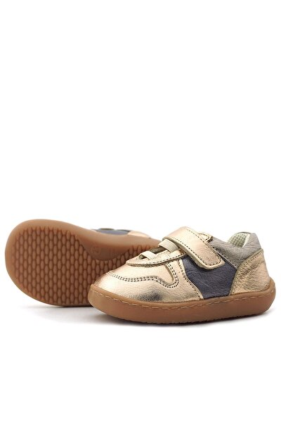 Rakerplus Bob Hakiki Deri Bakır Barefoot Cırtlı Lastikli Bebek Sneaker Ayakkabı - Görsel 7