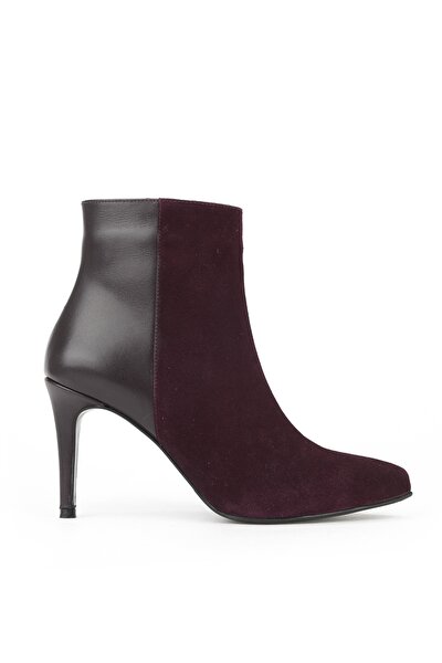 Ziya Kadın Hakiki Deri Bot 1531030Z25104 Bordo
