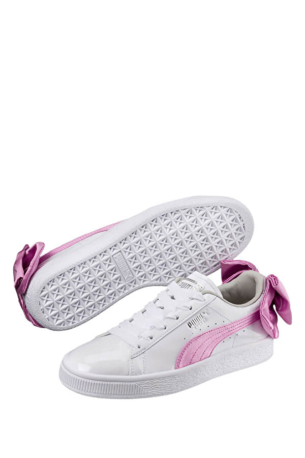 Puma Basket Bow Patent Jr Белый Подросток, Мальч. Кроссовки