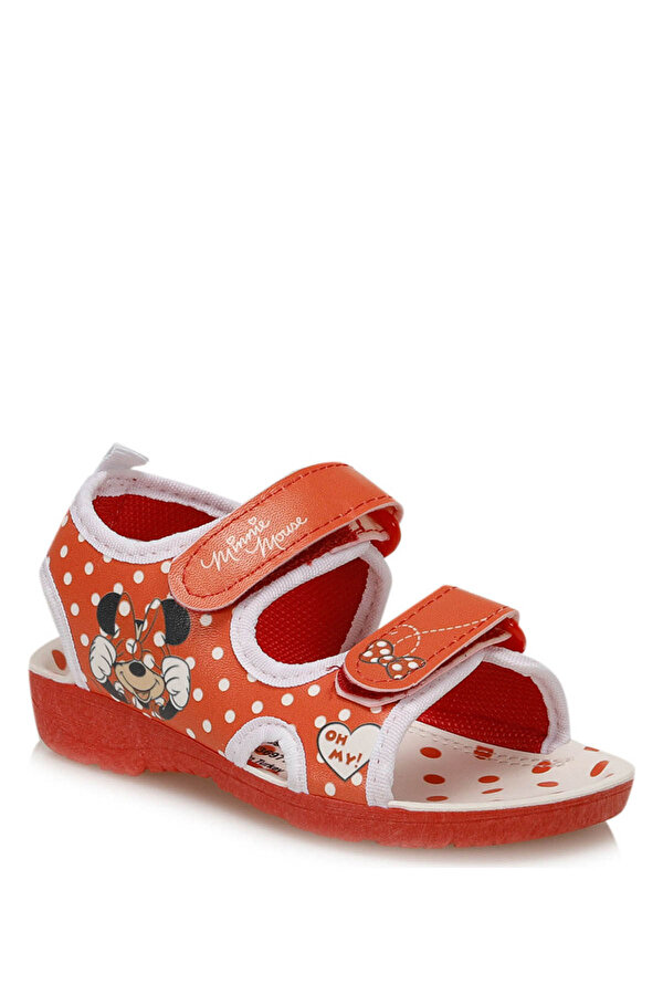 Mickey Mouse 91.ESSEL-3.P Kırmızı Kız Çocuk Sandalet