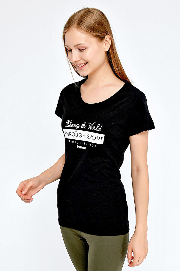Hummel HMLRUBY T-SHIRT S/S Siyah Kadın T-Shirt