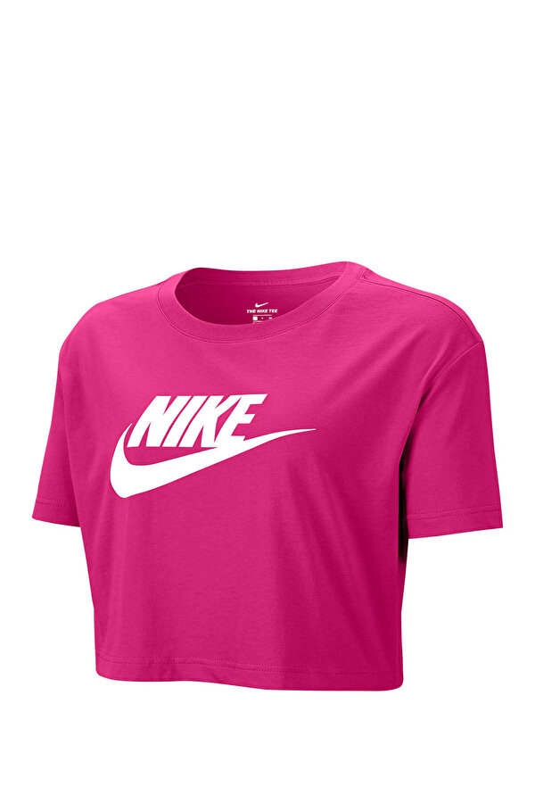 Nike W NSW TEE ESSNTL CRP ICN Pembe Kadın Kısa Kol T-Shirt