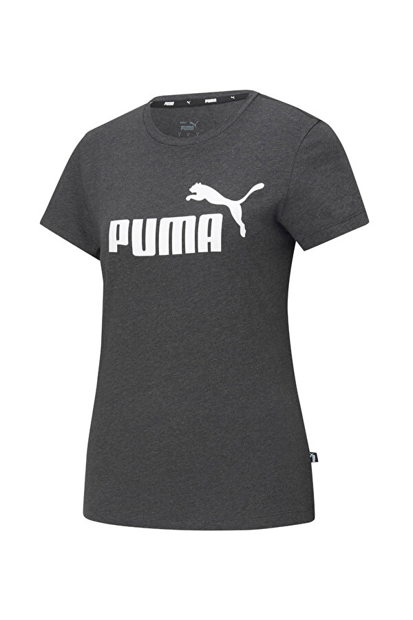 Puma ESS LOGO TEE GRI Kadın Kısa Kol T-Shirt