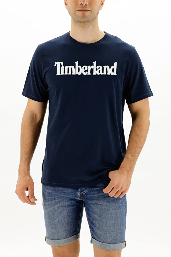 Timberland SS KENNEBEC RIVER LINEAR Lacivert Erkek Kısa Kol T-Shirt