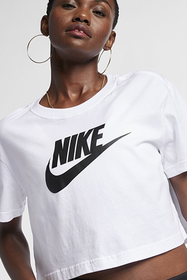 Nike W NSW TEE ESSNTL CRP ICN  Kadın Kısa Kol T-Shirt