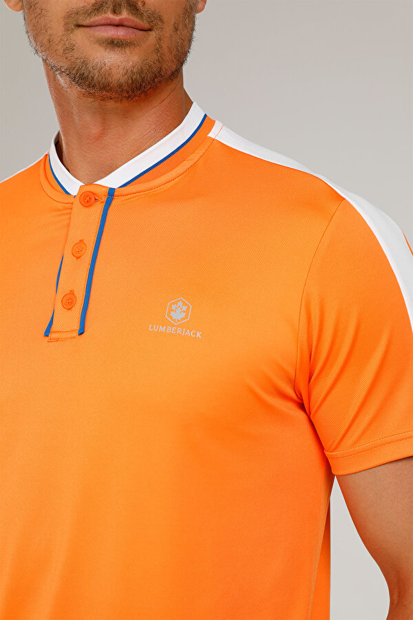 Lumberjack CT634 OLSEN POLO T-SHIRT Turuncu Erkek Kısa Kol T-Shirt