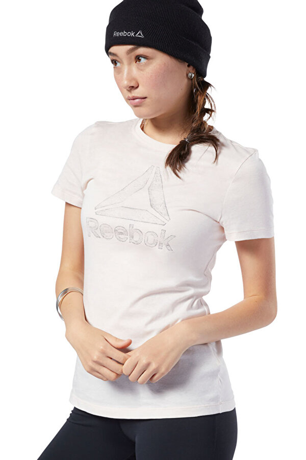 Reebok GS TRACED DELTA CREW TEE Pembe Kadın T-Shirt