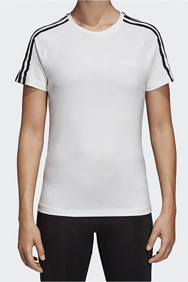 adidas W D2M 3S TEE Beyaz Kadın Kısa Kol T-Shirt