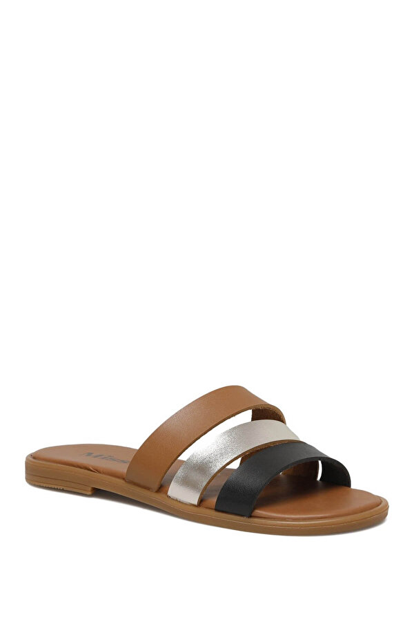 Miss F Ds21047 1Fx Tan Woman Outdoor Slippers