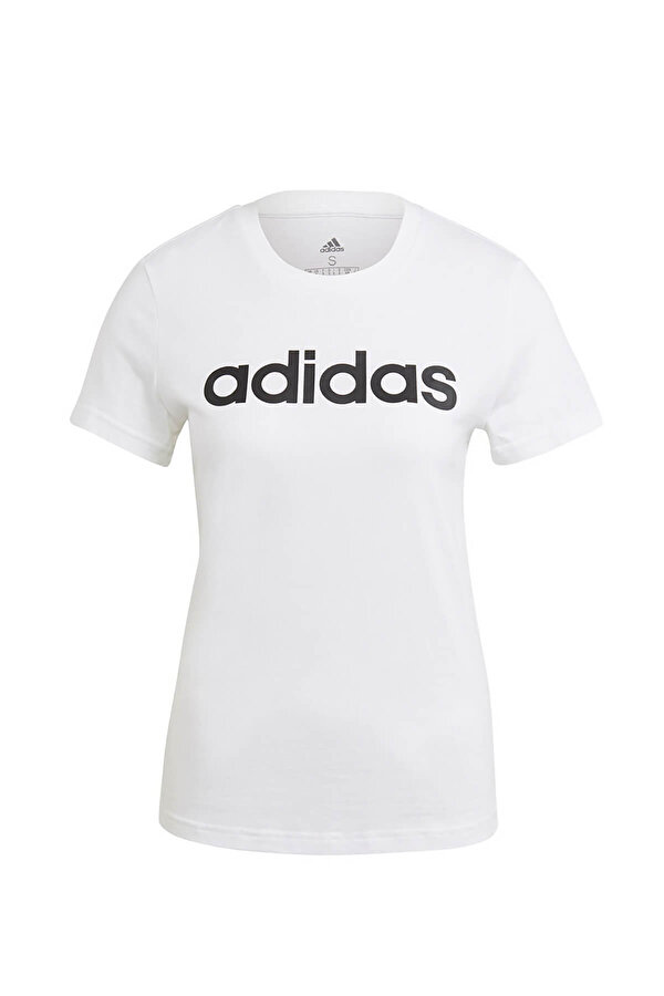 adidas W LIN T Beyaz Kadın Kısa Kol T-Shirt