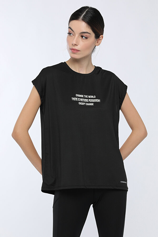 Lumberjack ELENA T-SHIRT Siyah Kadın Kısa Kol T-Shirt