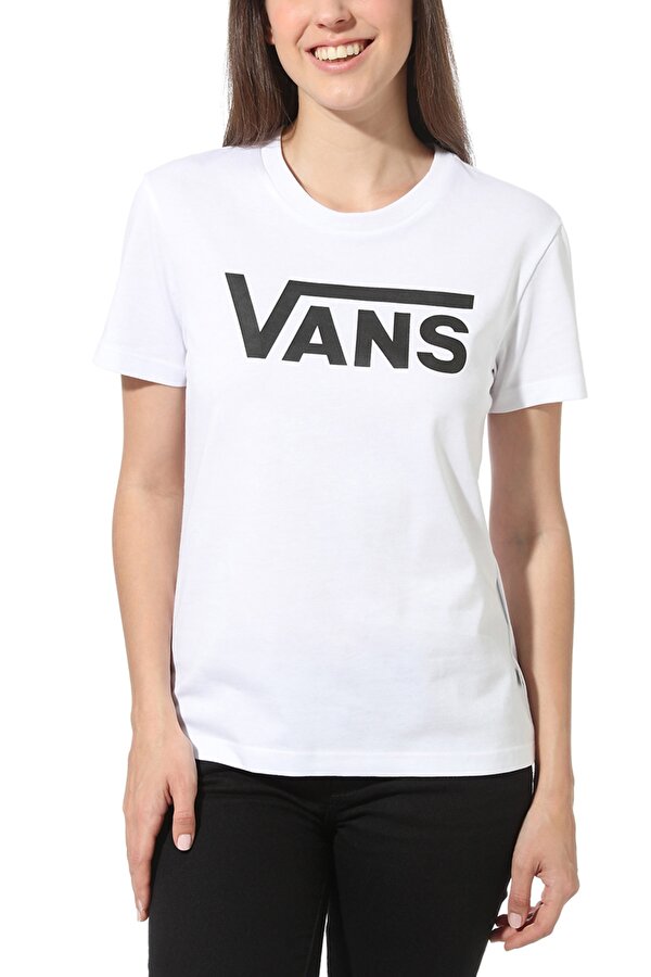 Vans FLYING V CREW TEE Beyaz Kadın Kısa Kol T-Shirt
