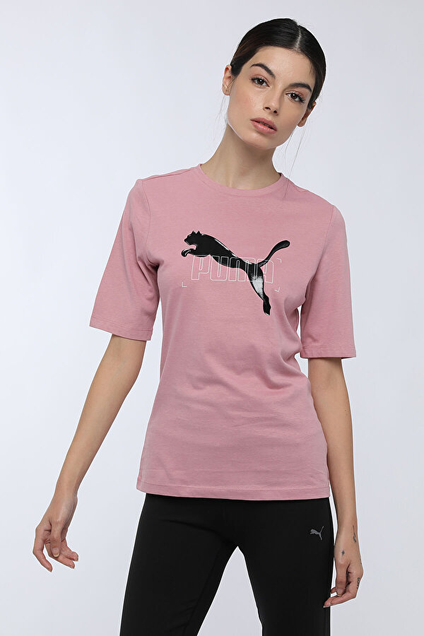 Puma NU-TILITY TEE Pembe Kadın Kısa Kol T-Shirt