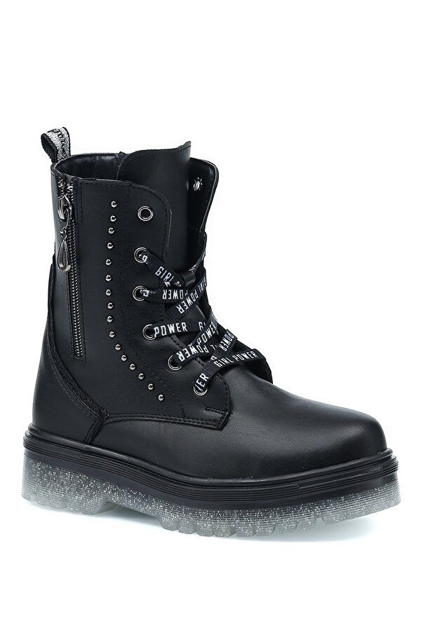 Kinetix Laura 1Pr Black Child Girl Military Boots