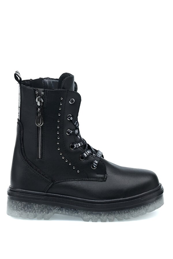 Kinetix Laura 1Pr Black Child Girl Military Boots