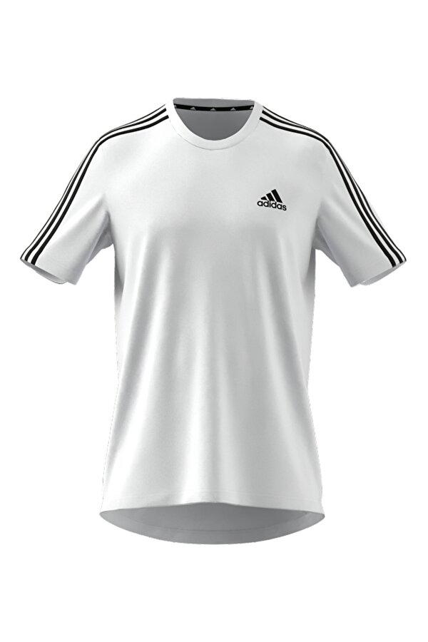 adidas M 3S T Beyaz Erkek Kısa Kol T-Shirt