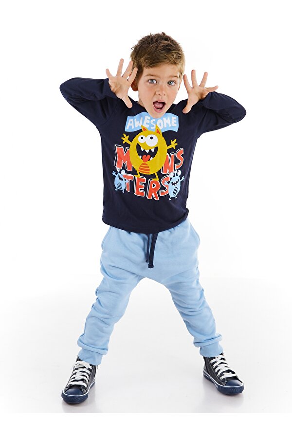 Denokids Awesome Monsters Erkek Çocuk Pantolon Takım Denokids Awesome Monsters Erkek Çocuk Pantolon Takım