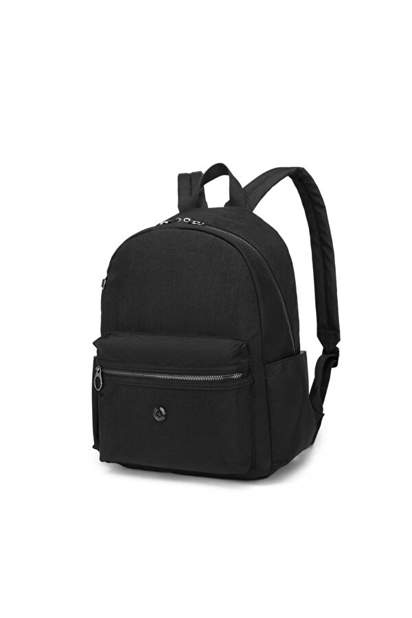 Smart Bags Nano Metalik Kumaş Kadın Sırt Çantası  3086 Siyah