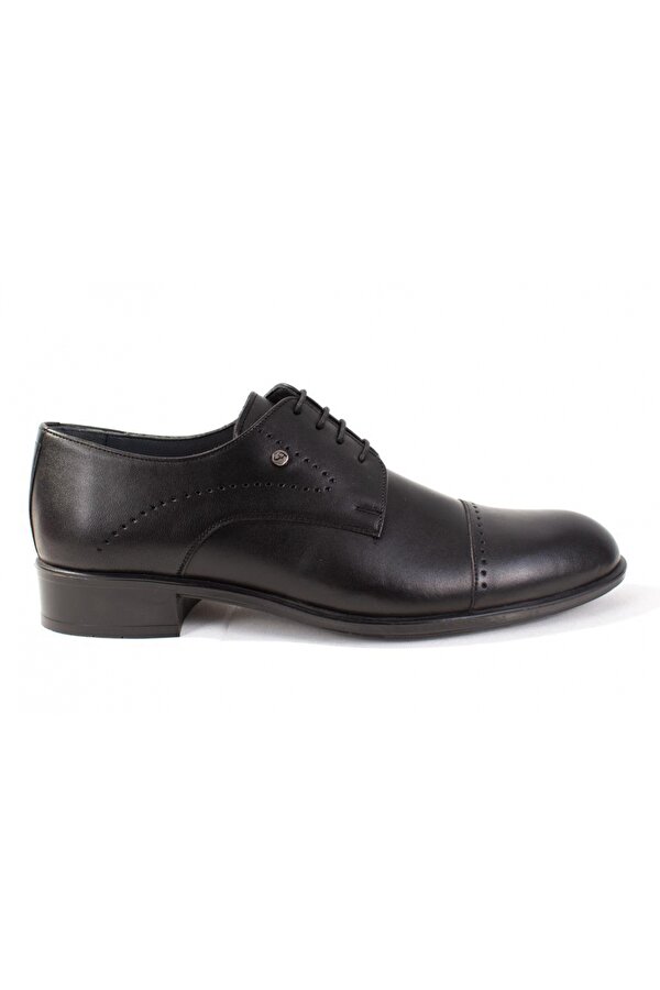 Fermend 383 Siyah Klasik Deri Erkek Ayakkabı