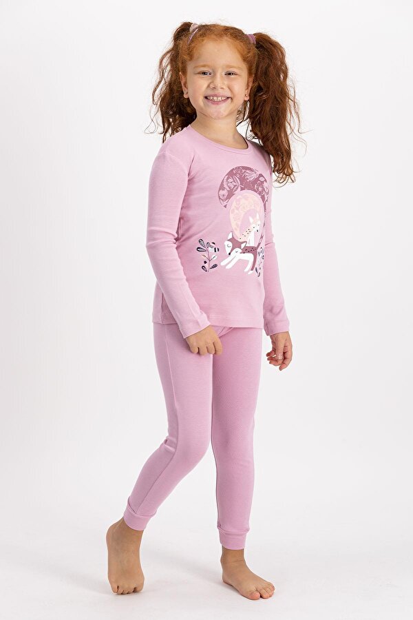 RolyPoly Pijama Takımı Kız Çocuk Pembe